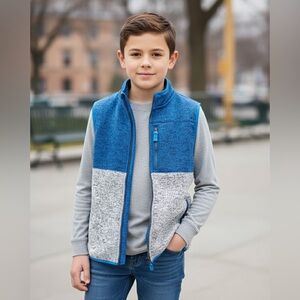 NWT- Vest: Blue/Gray- Cat & Jack Kids